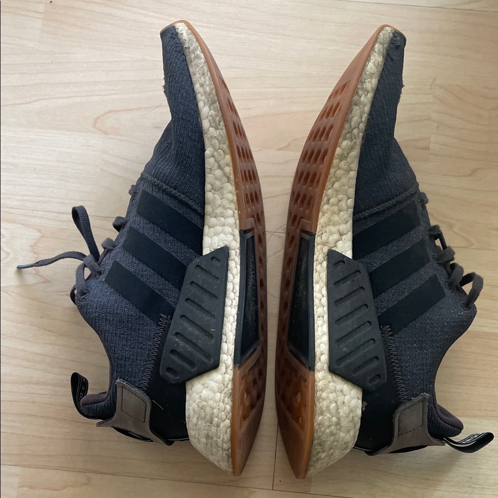 Adidas Charcoal and Cream Athletic Shoes - Picture 9 of 10
